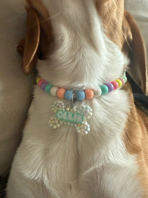 Necklace with beads - Light green - Spawrkl