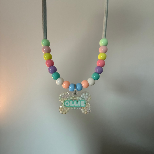 Necklace with beads - Light green - Spawrkl